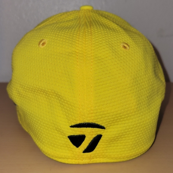 Mens TaylorMade Golf Hat Size L/XL Lethal 1R RBZ Flex Fit Yellow - Picture 5 of 6